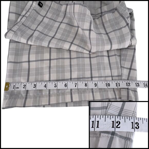 Quicksilver Estilo Plaid Shorts Chino Relaxed Grey Plaid Size 40 - Picture 15 of 15